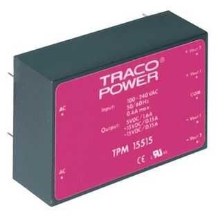 Traco Power TPM 30515 промисловий блок живлення 5В 3А,+-15В 0.5А