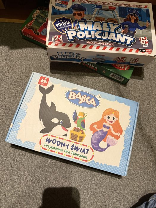 Zestaw gier  bajka puzzle planszowe 5+ pierwsze gry