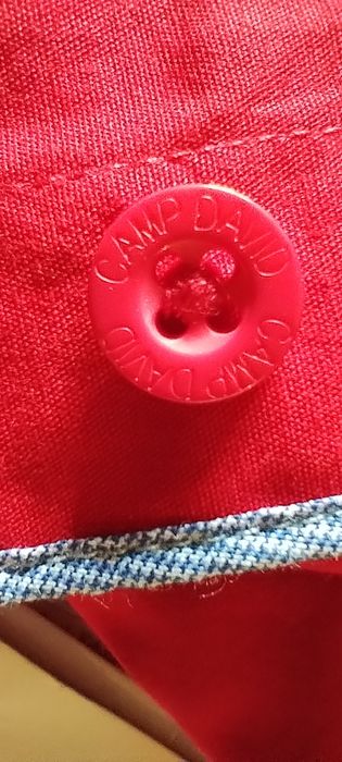 Koszula Camp David Super hafty  piękny czerwony kolor