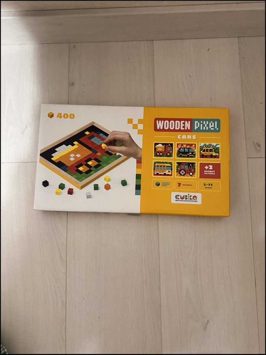Дерев’яна мозаїка Wooden Pixel Cars, 400 кубиків (Cubika)