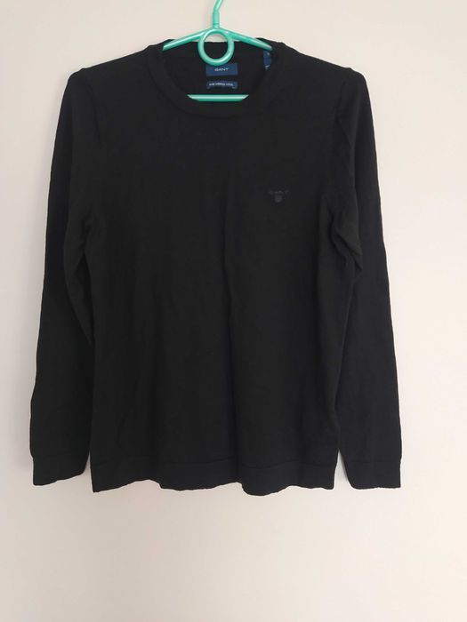 Sweter Gant fine merino wool wełniany r. S