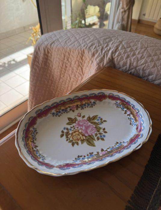 Travessa limoges disfer com flores