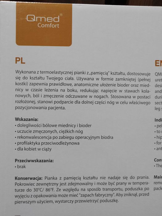 Poduszka ortopedyczna separator kolan i nóg