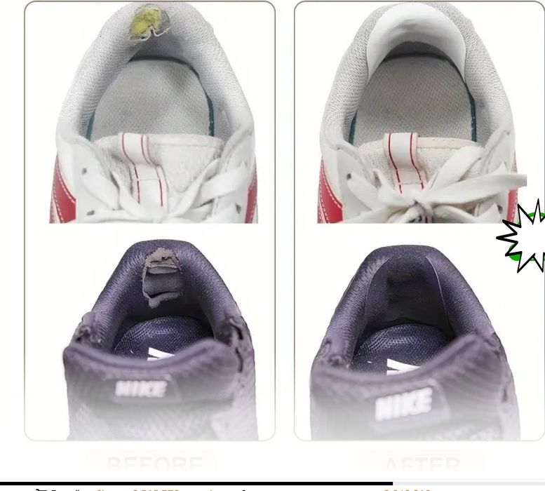 Наклейки наліпки на протерту пошкоджену п'яту задник, латки для взу