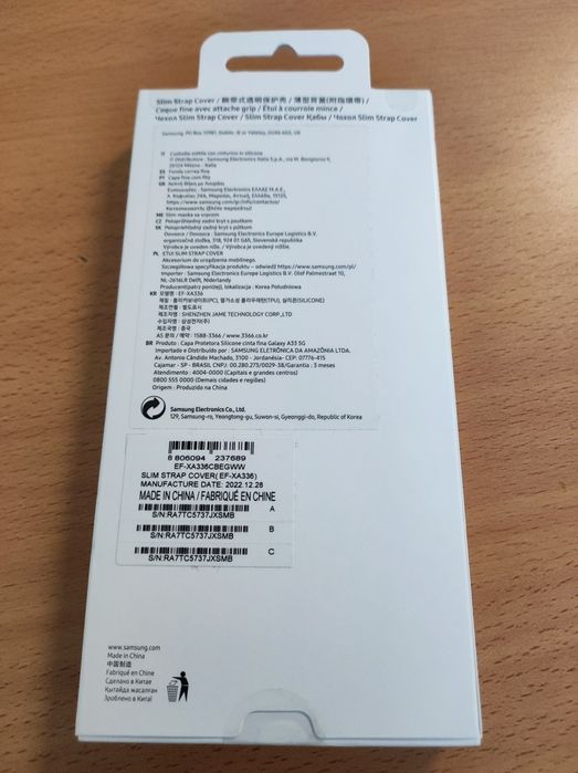Capa Samsung Galaxy A33 Slim strap