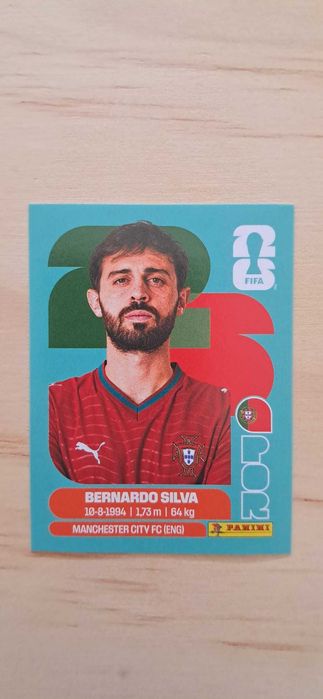 Cromo futebol de Bernardo Silva(Mundial 2026)da Panini