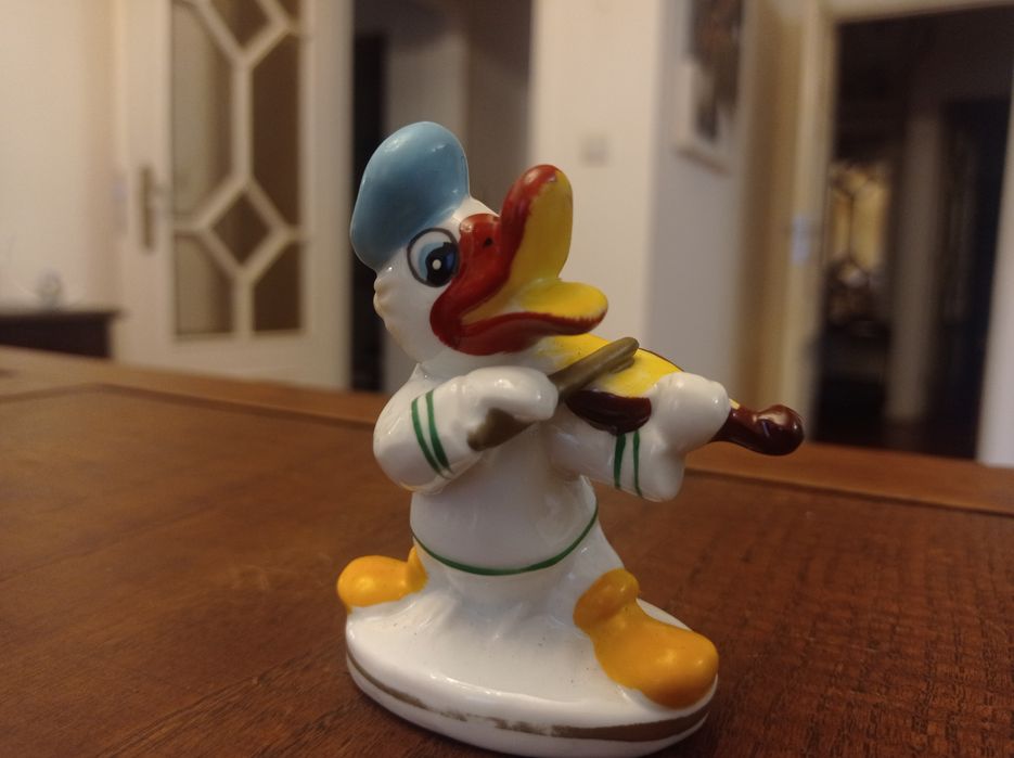 Patinhos músicos em porcelana