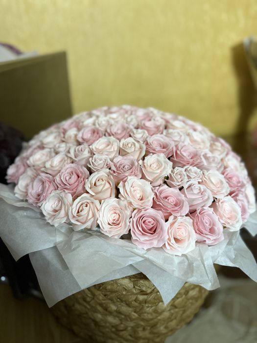 101 ТРОЯНДА / Букет до дня закоханих / мильні квіти