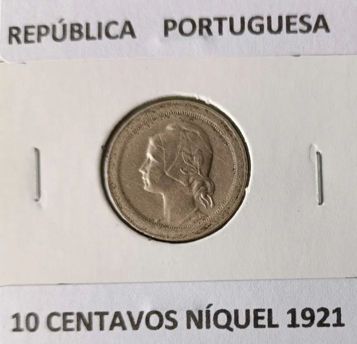 4 Moedas de 10 centavos da primeira República Portuguesa