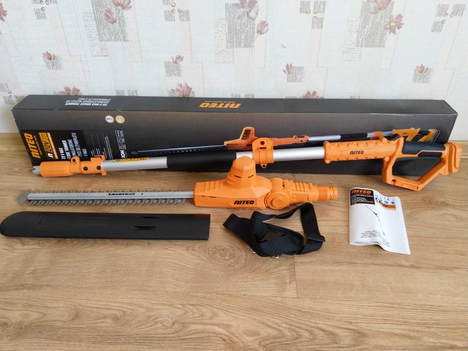 HIT Nożyce do żywopłotu 41cm akumulatorowe 20V z regulacją + pasek