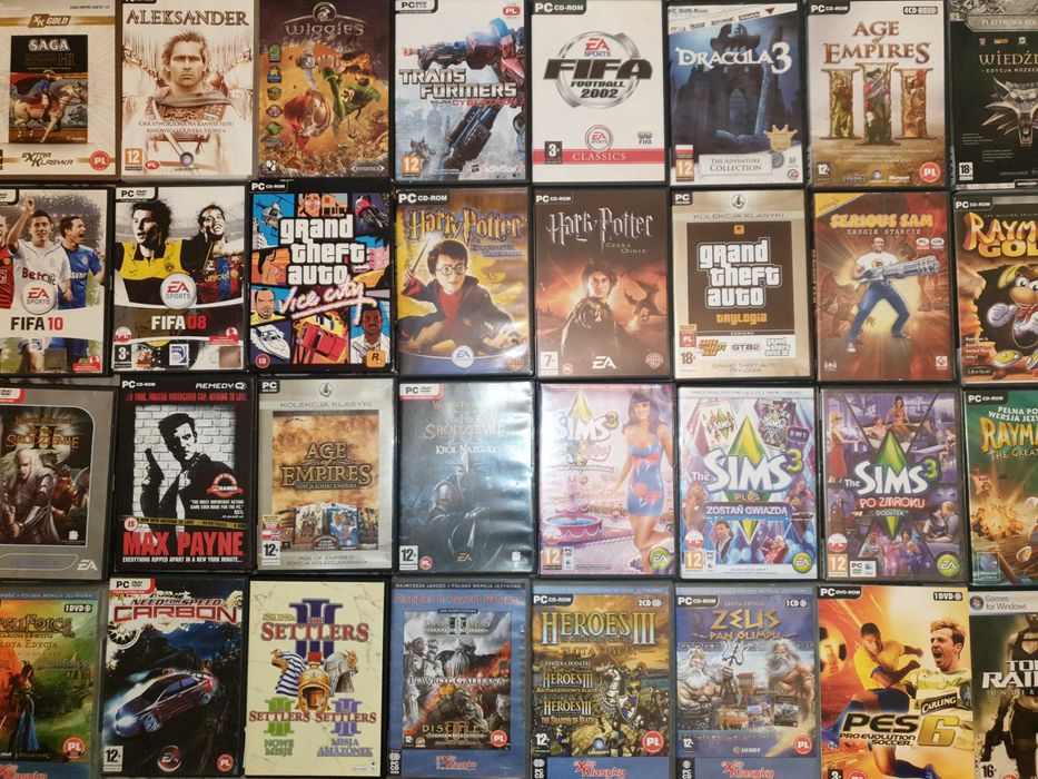 Wszystkie gatunki GRY KOMPUTEROWE PC RETRO Polskie wydanie PL