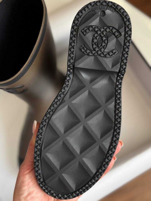 Premium Kaloszy Chanel! Khaki, czarne,beż ! Gumowce od ręki 36-41