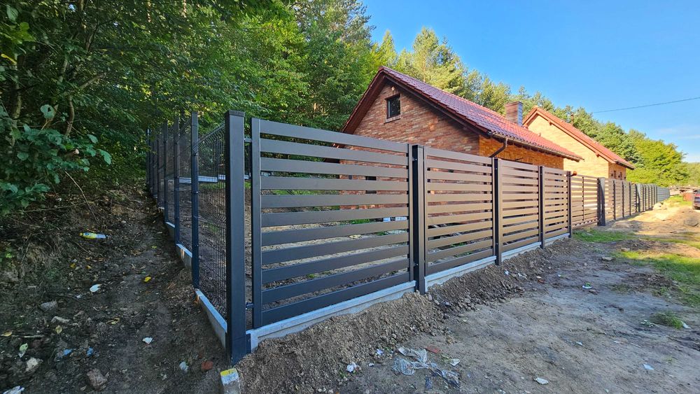 Ogrodzenia palisadowe, bramy, furtki-PRODUCENT-montaż