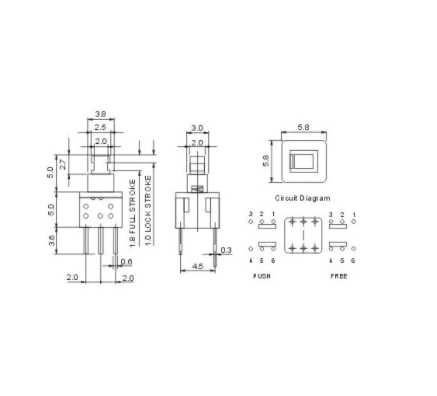 Микрокнопки с фиксацией и без