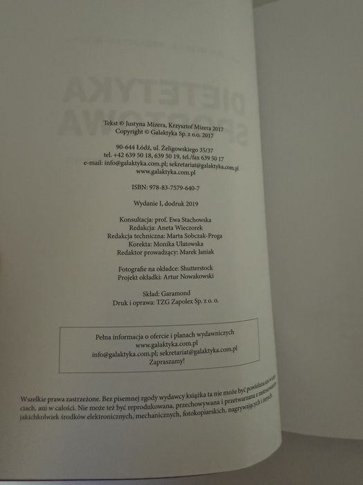 Książka Dietetyka Sportowa