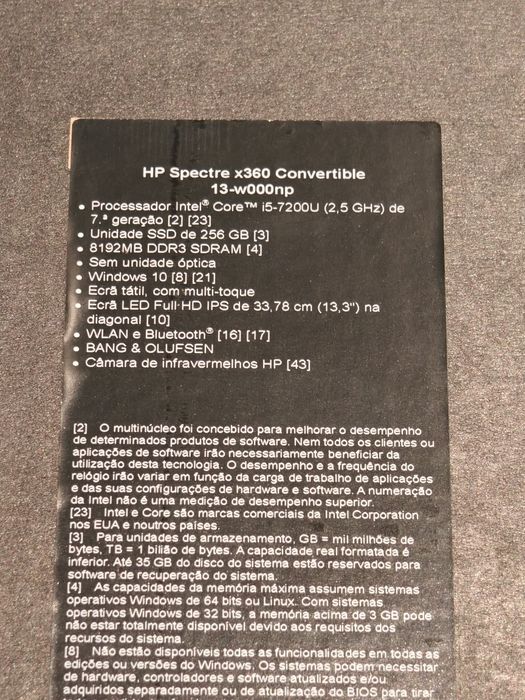 HP Spectre x360 i5 8GB Ram 256GB