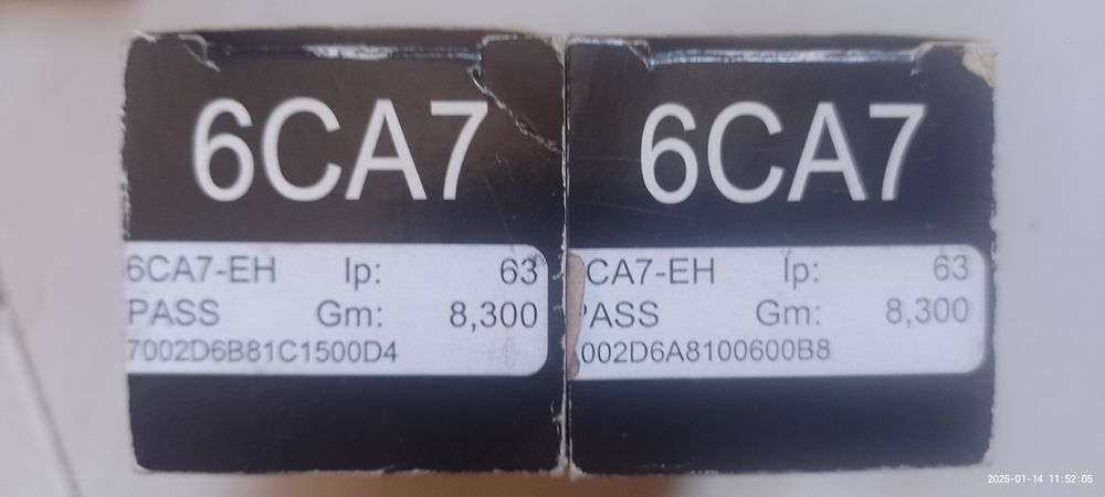 5881, 6CA7, 6550, EL81, EF86, ECC82, ECC40 Vacuum Tubes64729952899587123