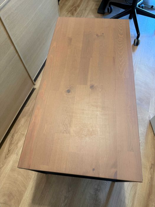 IKEA FJÄLLBO – stolik kawowy, czarny, 90x46 cm, używany