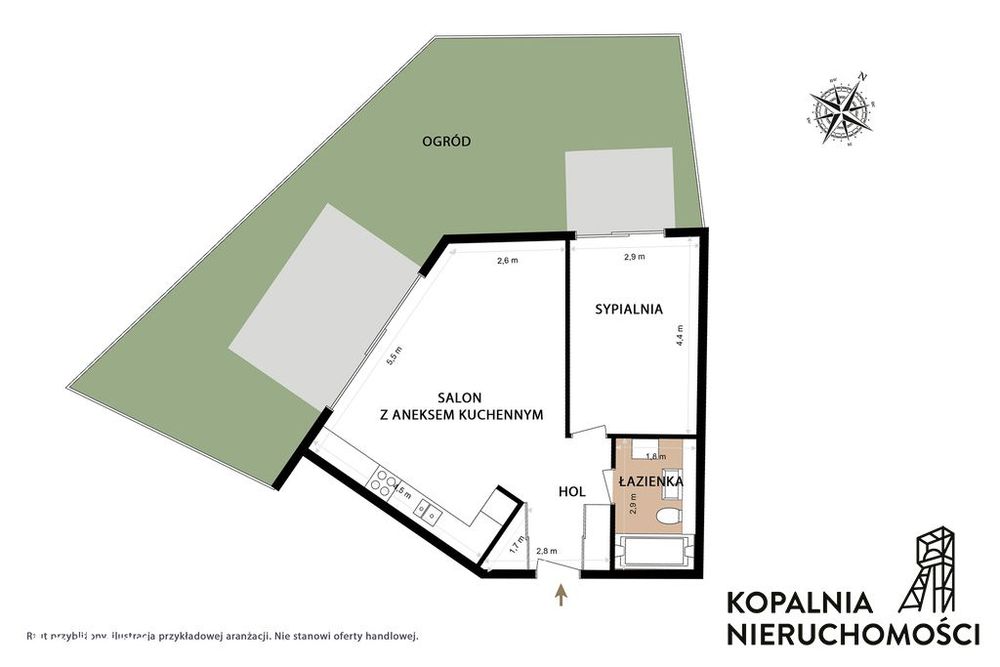 Loftowy Apartament z ogrodem przy Parku Śląskim