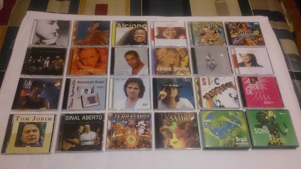 música brasileira, calcanhotto, alcione, jobim, terra samba -vários cd