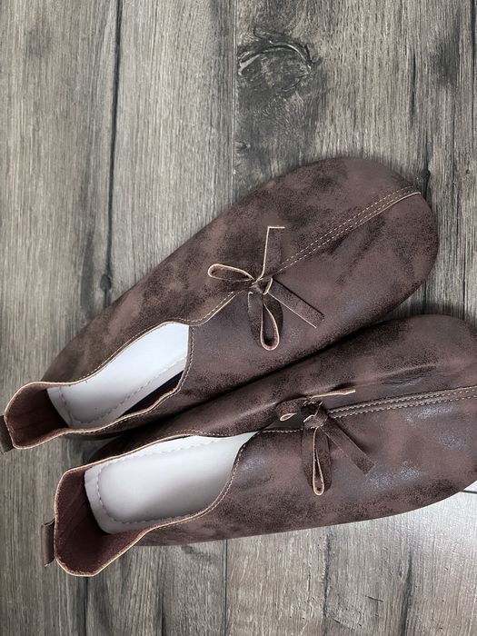 Mary Jane szerokie okrągłe noski mokasyny r.41 wkl.26,5cm barefoot