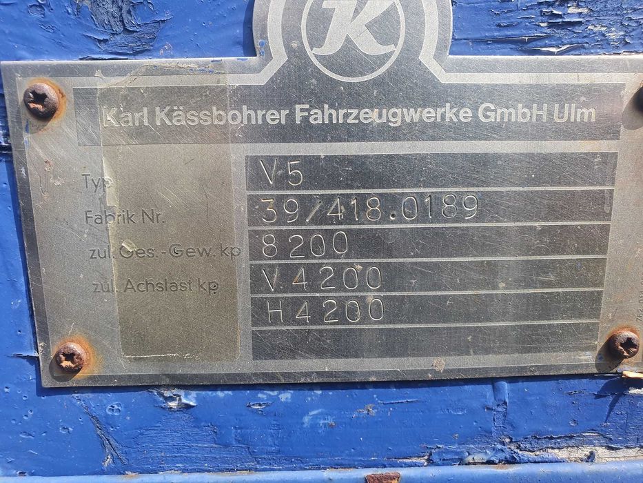 Przyczepa rolnicza 8 ton SUPER stan z Niemiec