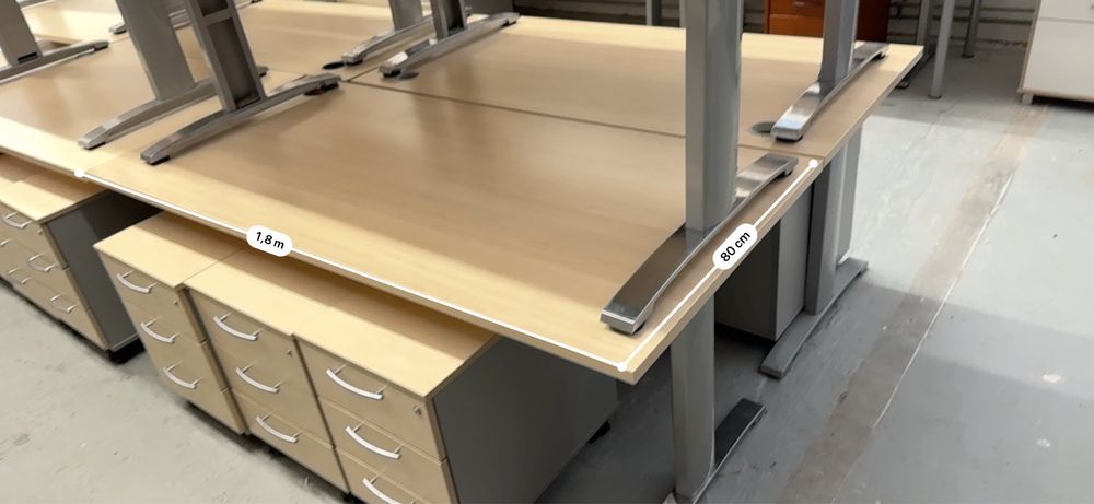 Biurka ,prostokatne 140/80, uzywane,poleasingowe