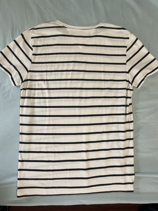T-shirt Branca Riscas Tommy Hilfiger