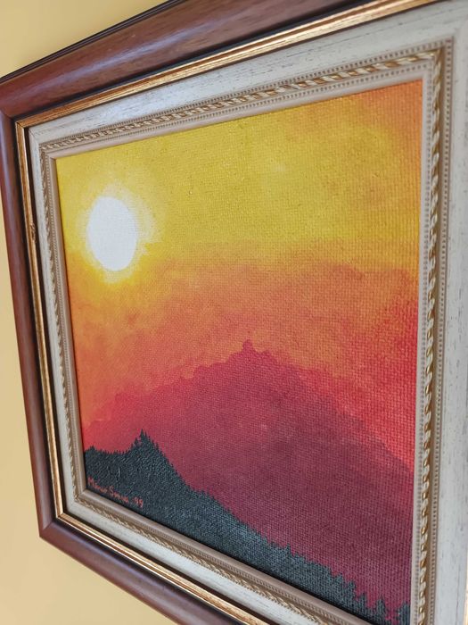 Caramulo I: (Tinta celulosa sobre platex, 37,2x37,3 cm)