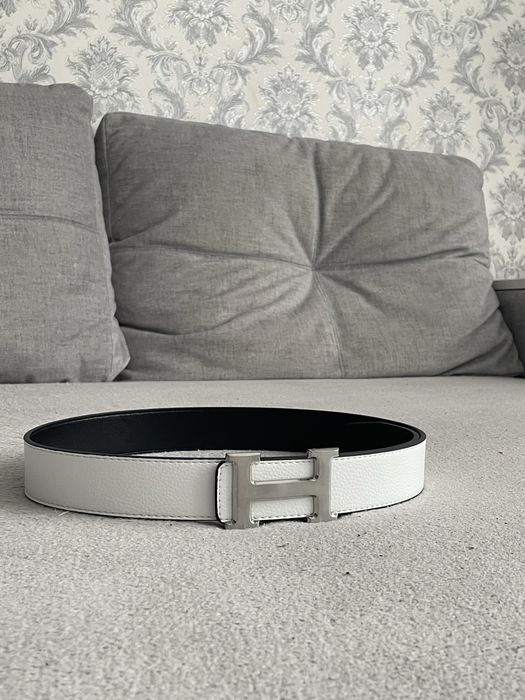 Ремень Hermes white