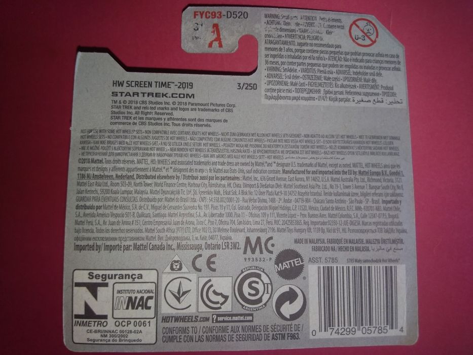 2019 hot wheels - U.S.S.Enterprise Star Treck - Selado
