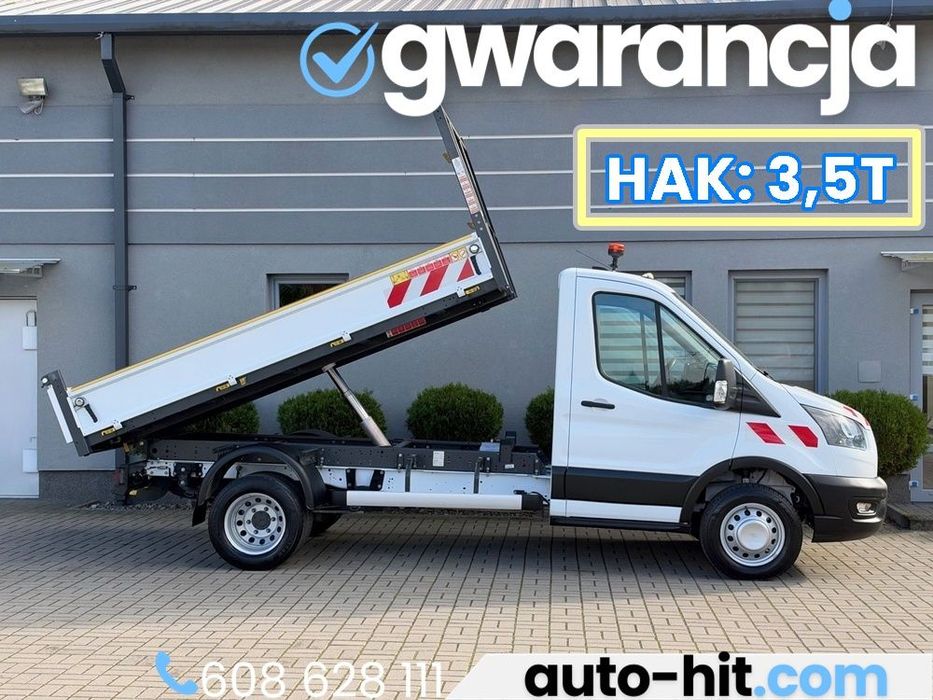 Ford Transit  Wywrotka Na Bliźniakach Klima 165KM Hak: 3,5t *19.000km Gwarancja