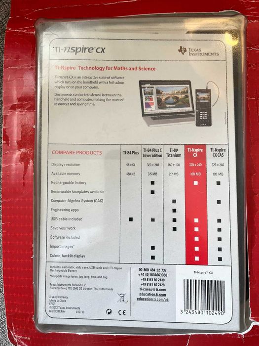Kalkulator Naukowy Texas Instruments Ti-Nspire Cx (matura IB)