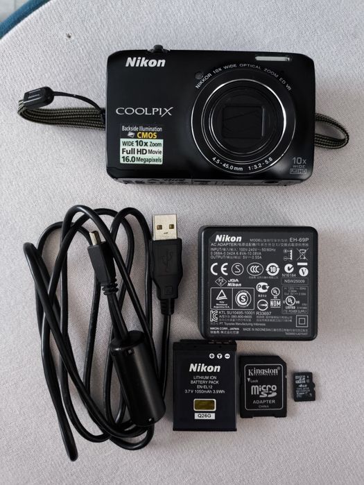 Nikon Coolpix S6300 - Imaculada + Carregador e Cabo ORIGINAIS + Cartão 4GB