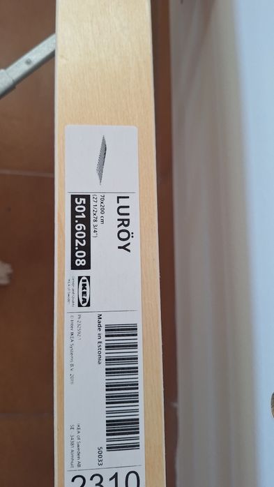 Cama Casal IKEA SONGESAND 140x200 + Colchão VESTERÖY (Como Novo)