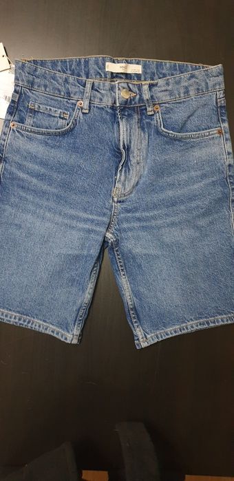 Calções de ganga regular fit Mango