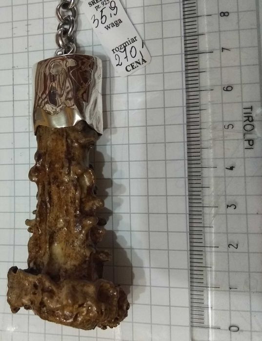 Brelok Biżuteria Myśliwska Poroże Rogi Srebro 925 NOWE Męski