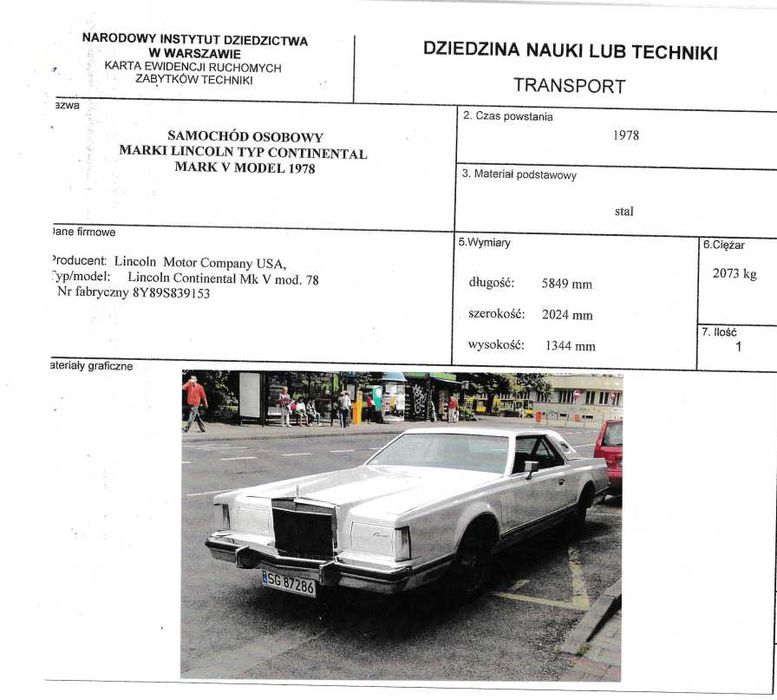 Lincoln Continental  Mark V w pełni odrestaurowany