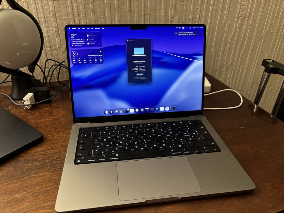 MacBook Pro M1 Pro 14’ 16/512 gb 2021 58 циклів