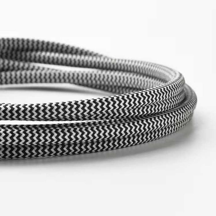Kabel USB-A na USB-C IKEA LILLHULT, czarny/biały, 1.5 m