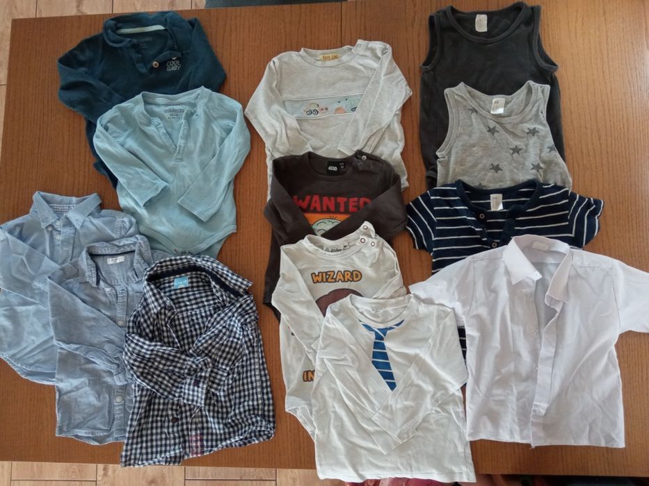 Body koszula 80 86 chłopiec paka