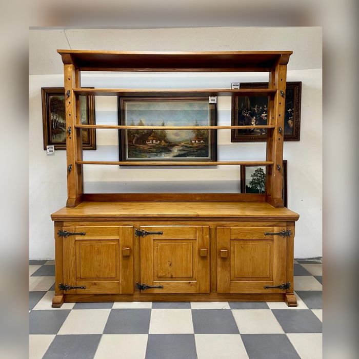 Масивний стелаж бібліотека шафа тумба дерево вітрина шкаф сирний 1985