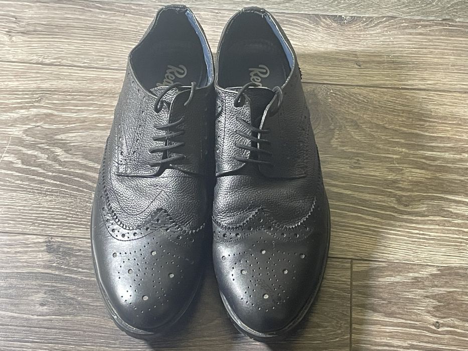 Черные броги мужские