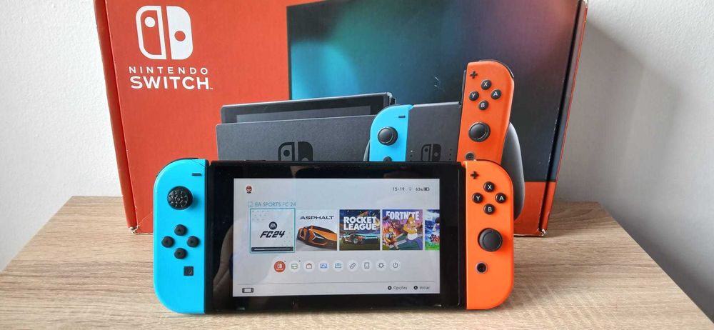 Nintendo Switch a funcionar. Região Évora