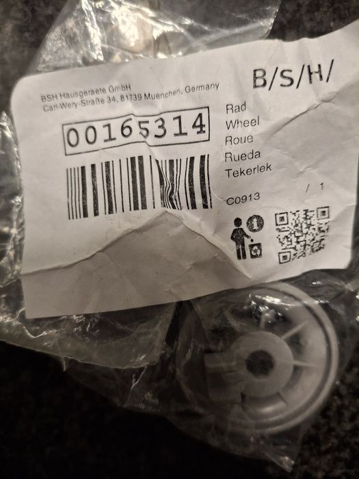 Roda cesto máquina loiça siemens