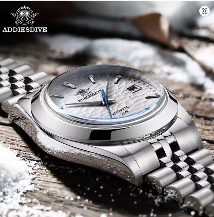 Zegarek automatic Addiesdive | Biały 10 Bar Japan NH35A