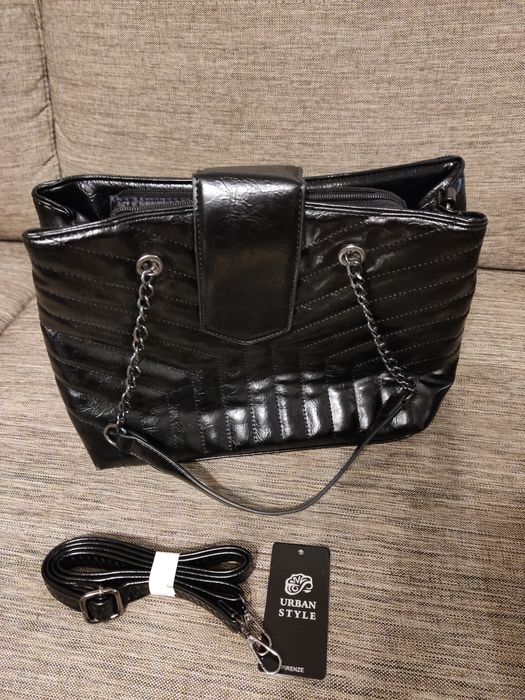 Elegancka czarna torebka NOWA