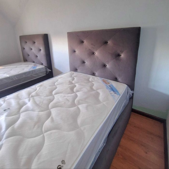 Camas de Solteiro Estofadas de Luxo 199€ - Disponíveis em Várias Cores! 190x90m! topp de Gama Novas Direto Da Fabrica