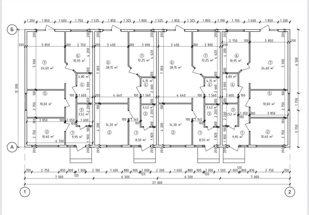 Таунхаус в межах міста на 71 кв.м. з централізованими комунікаціями