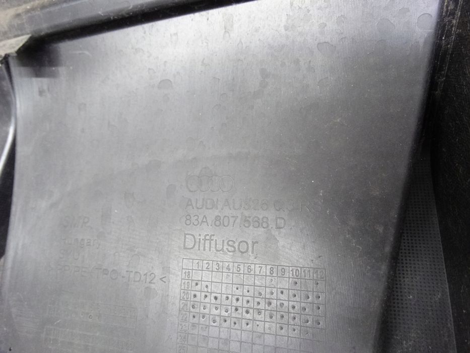 audi rsq3 ii 83a 19+ spoiler tylnego zderzaka dokładka 83a807568d oryginał